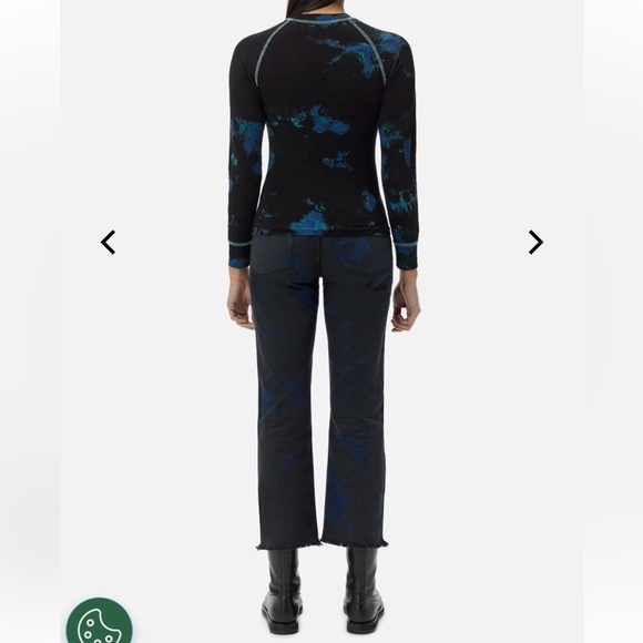 John Elliot RARE! Double Dye Riley Crop Jean Raw Hem, Sold Out, sz 25 - Picture 2 of 12